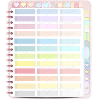 PLR Digital Stickers 324 Pastel Sticky Note Ultimate Sticker Book Vertical