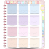 PLR Digital Stickers 324 Pastel Sticky Note Ultimate Sticker Book Vertical