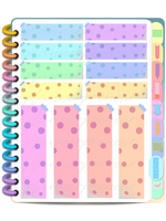 PLR Digital Sticker Book PLR Stickers Rainbow Transparent Necessities Sticker Book (92 Stickers)