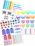 PLR Digital Stickers Show Me Life Essentials